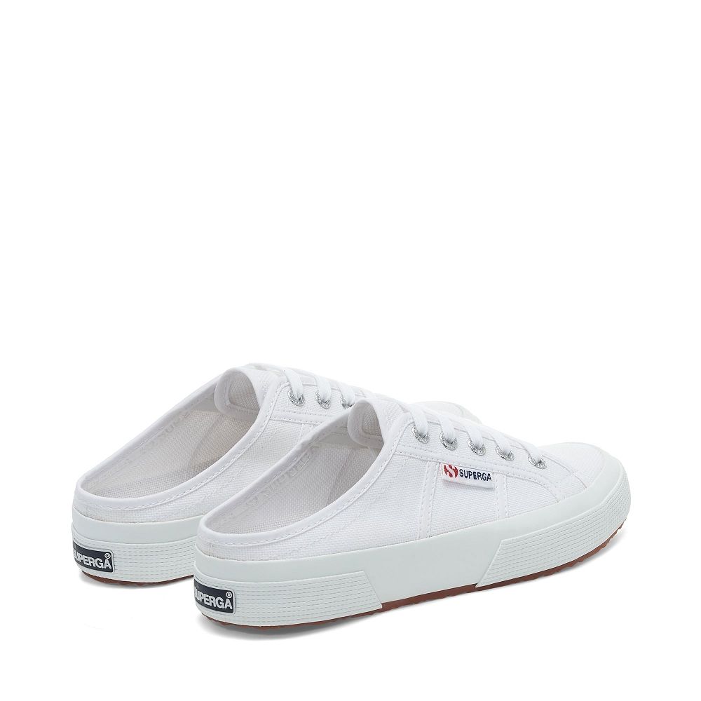 Superga 2402 Mule White Platform Sneakers - Women's Sneakers USA | US6517128